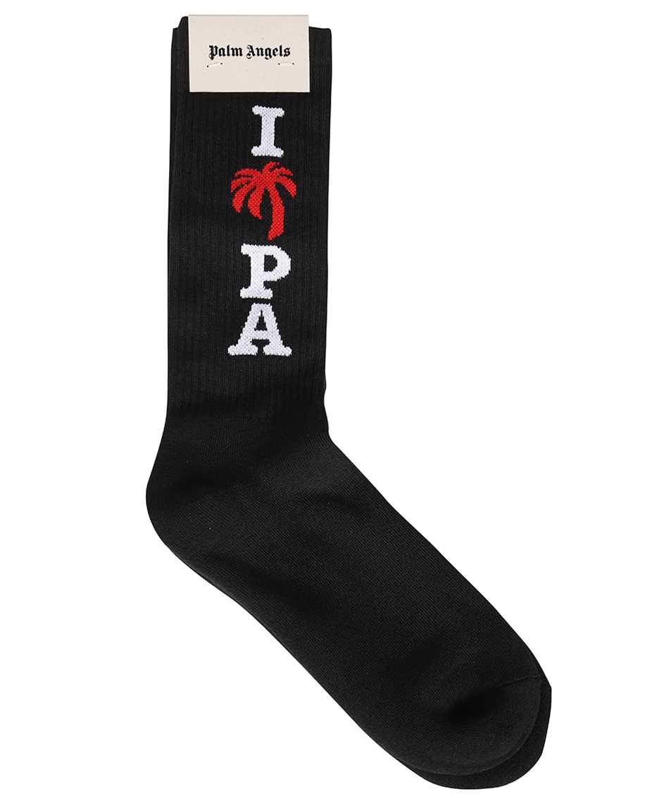 Palm Angels PMRA001S23FAB004 I LOVE PA Socks